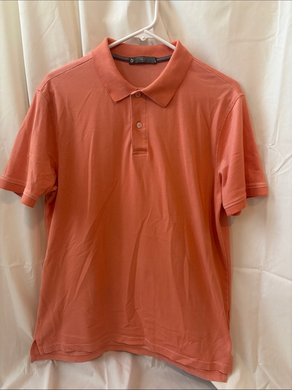 Men's Classic Short-Sleeve Polo in Coral